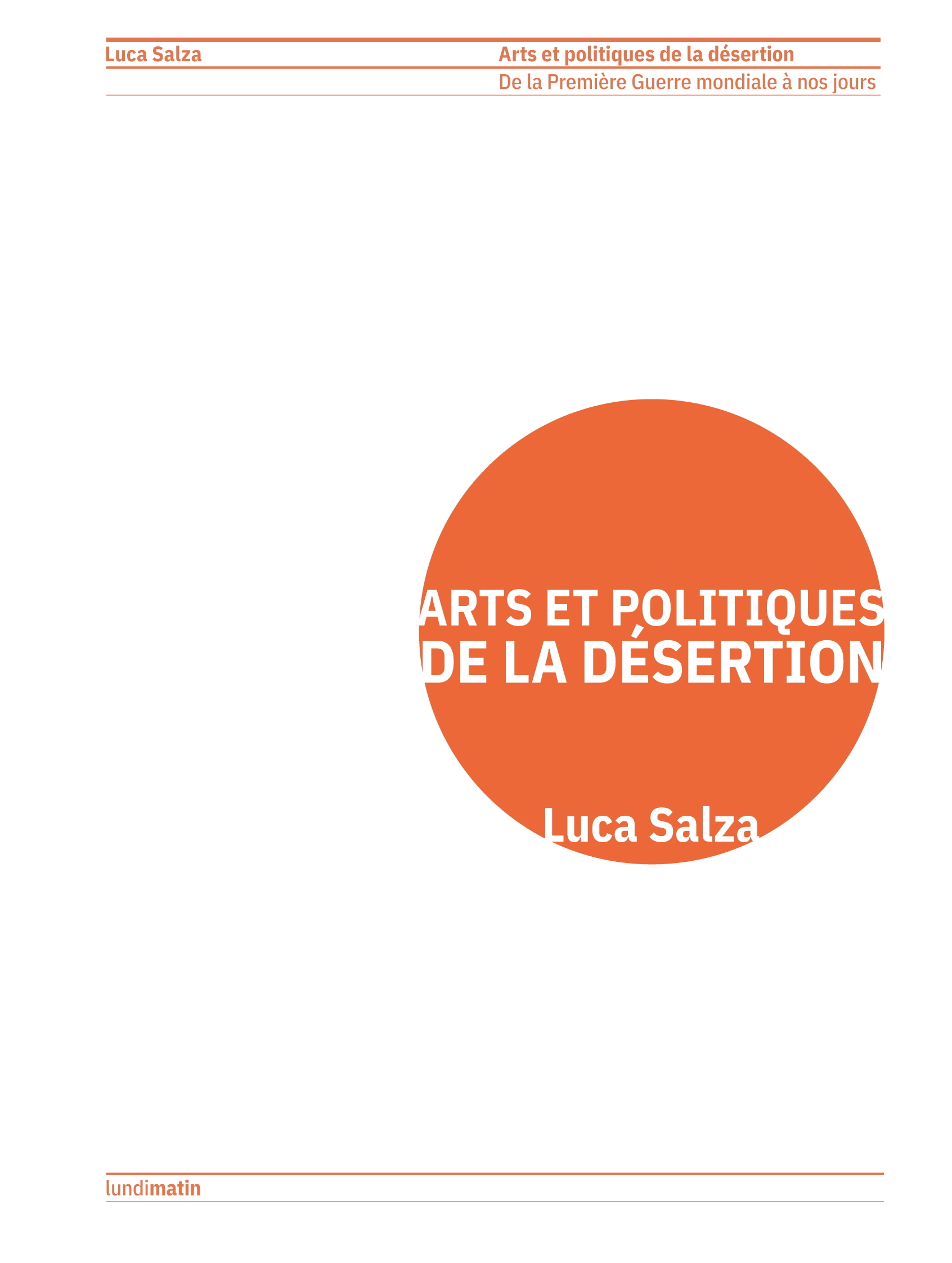 Arts et politiques de la désertion