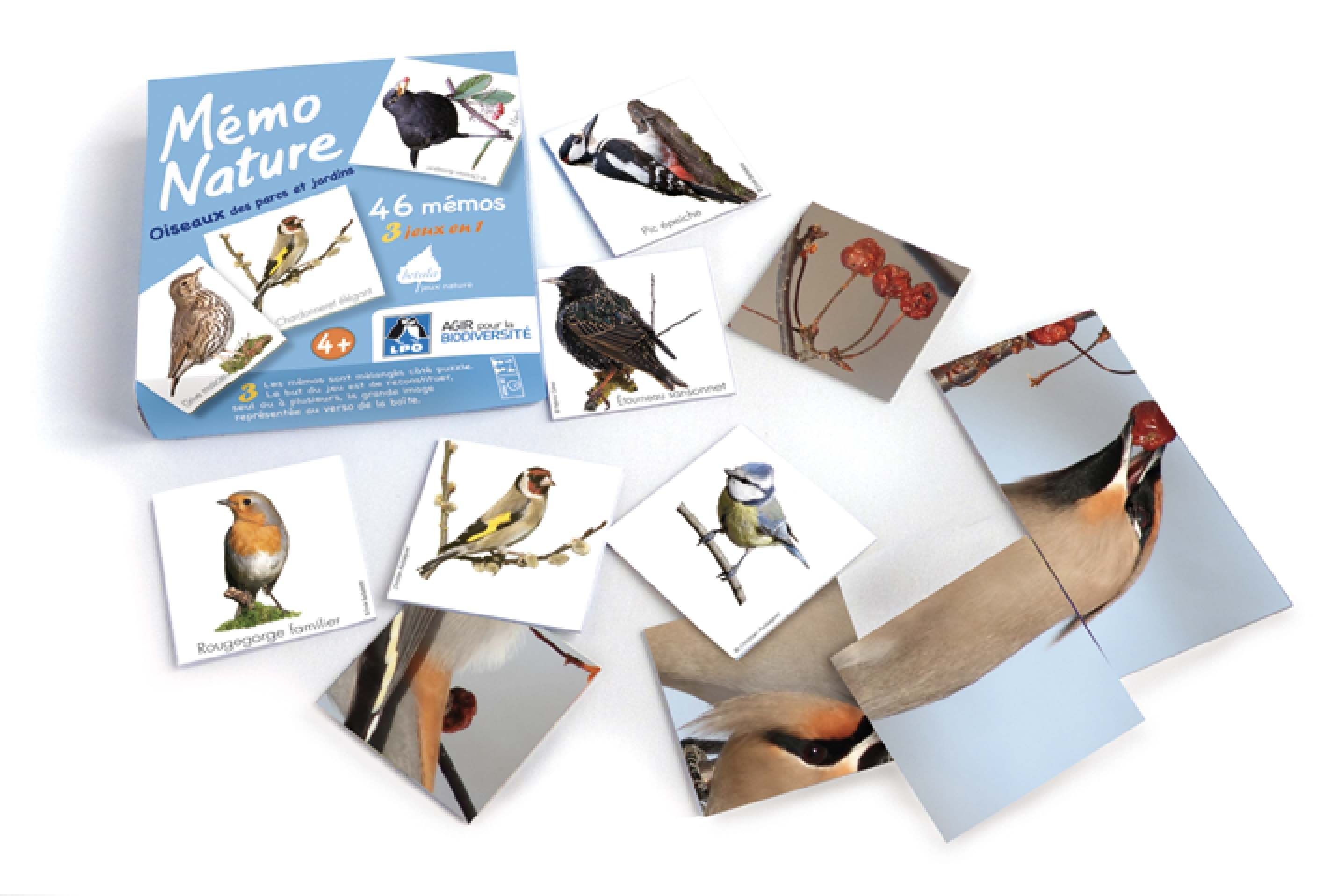 Memo nature oiseaux des parcs et jardins