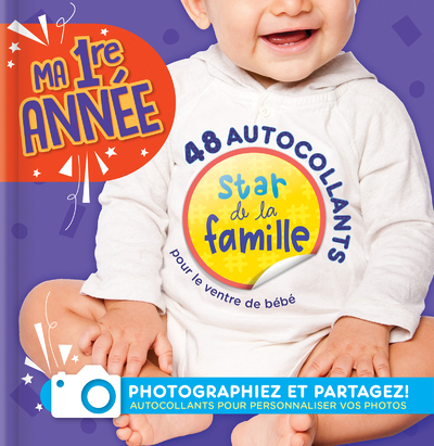 Ma première année - 48 autocollants pour le ventrede bébé