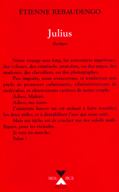 Julius ouvrage pour la scène en huit parties