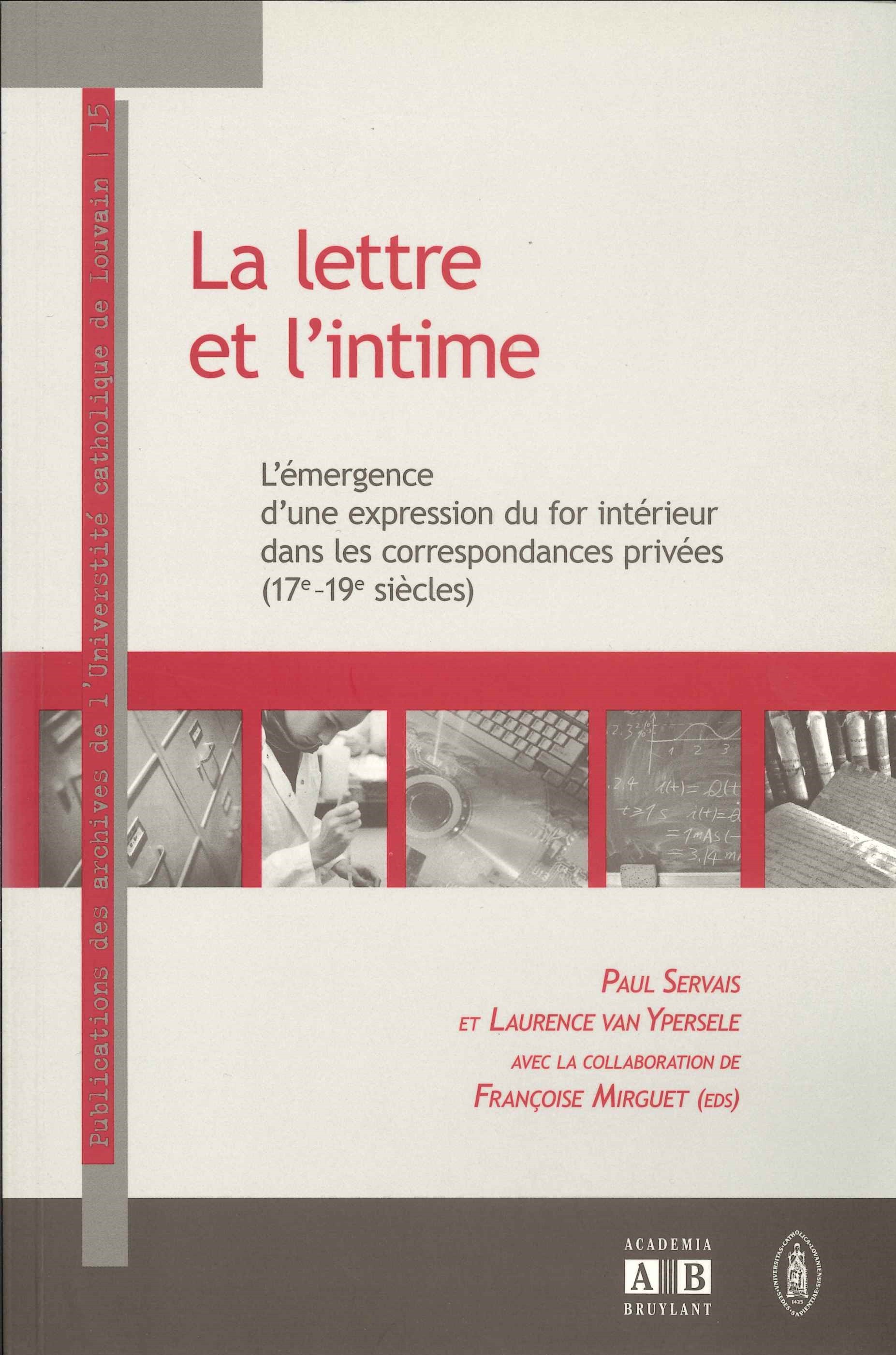 La lettre et l'intime