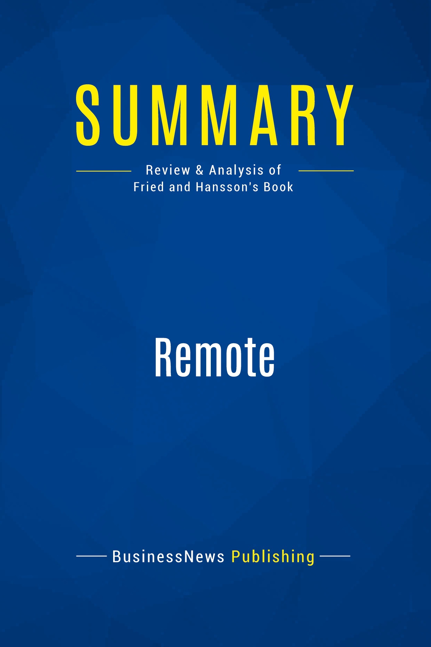 Summary: Remote