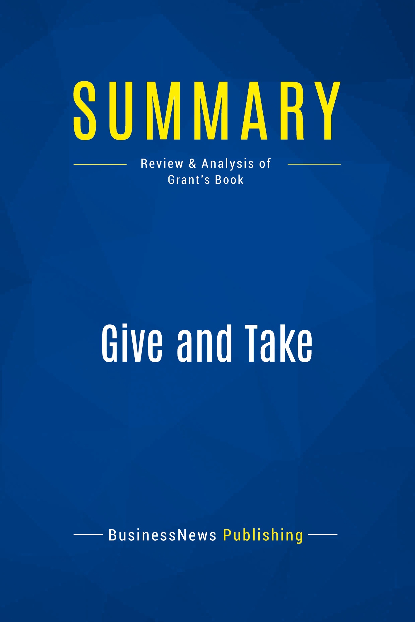 Summary: Give and Take