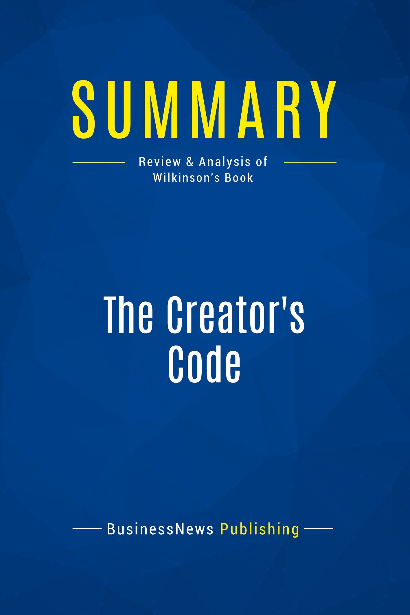 Summary: The Creator's Code