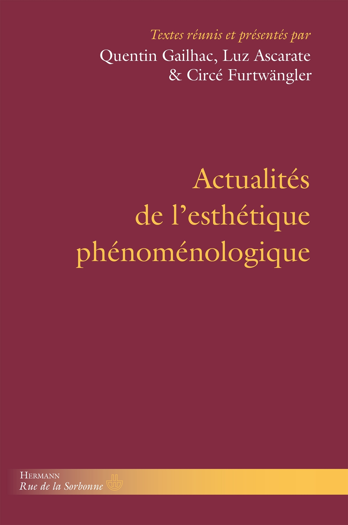 Actualités de l'esthétique phénoménologique