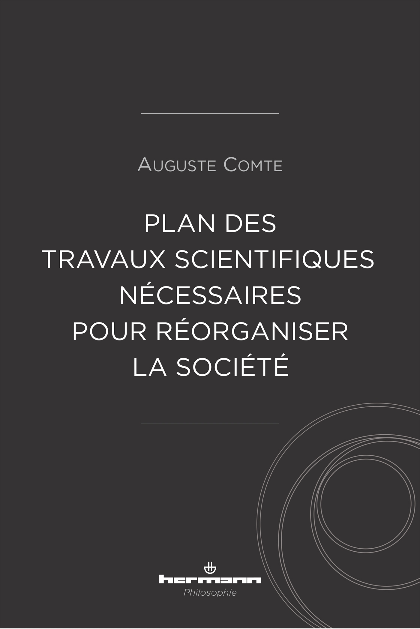 Plan des travaux scientifiques nécessaires pour réorganiser la société