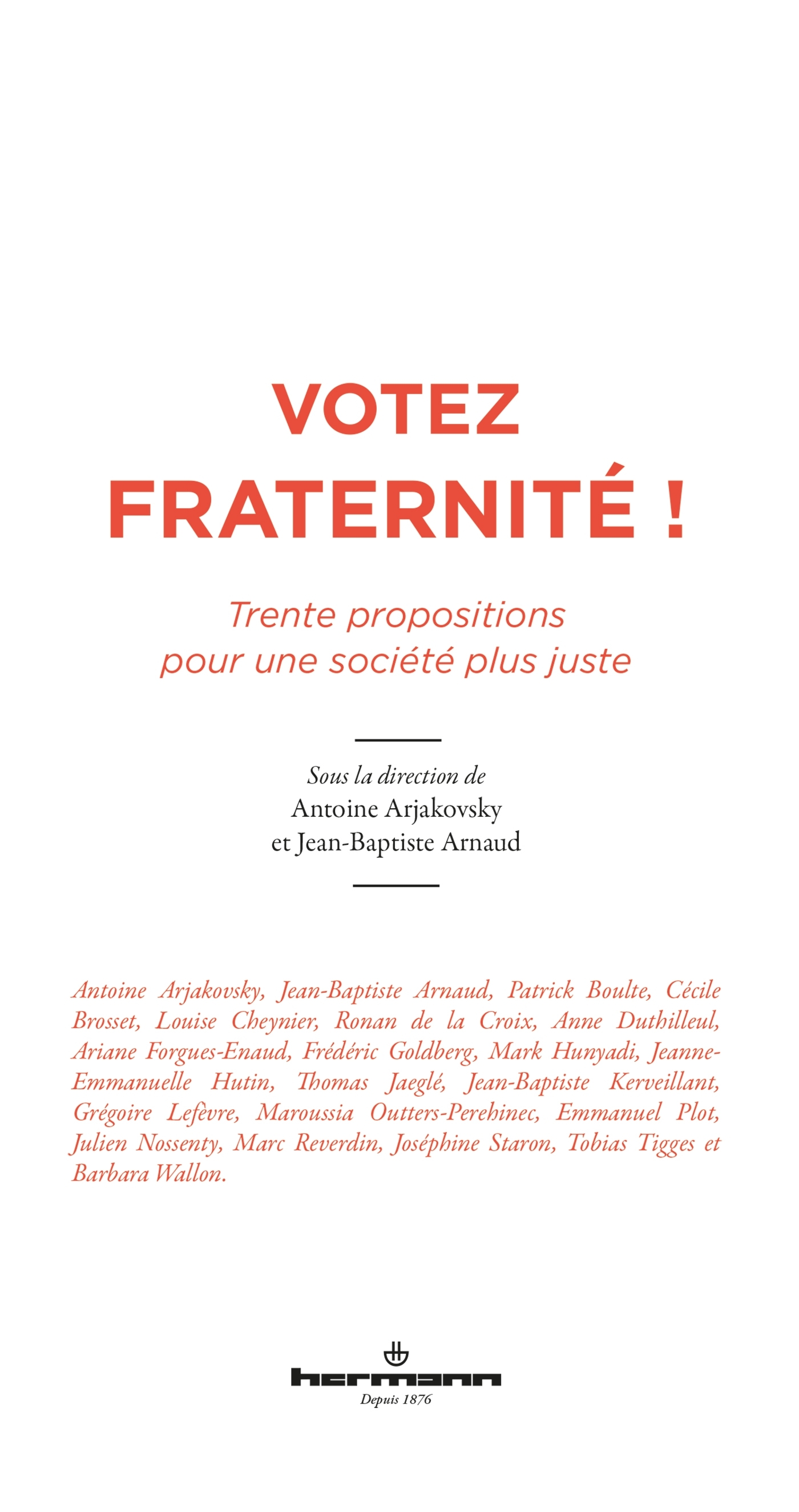 Votez fraternité !