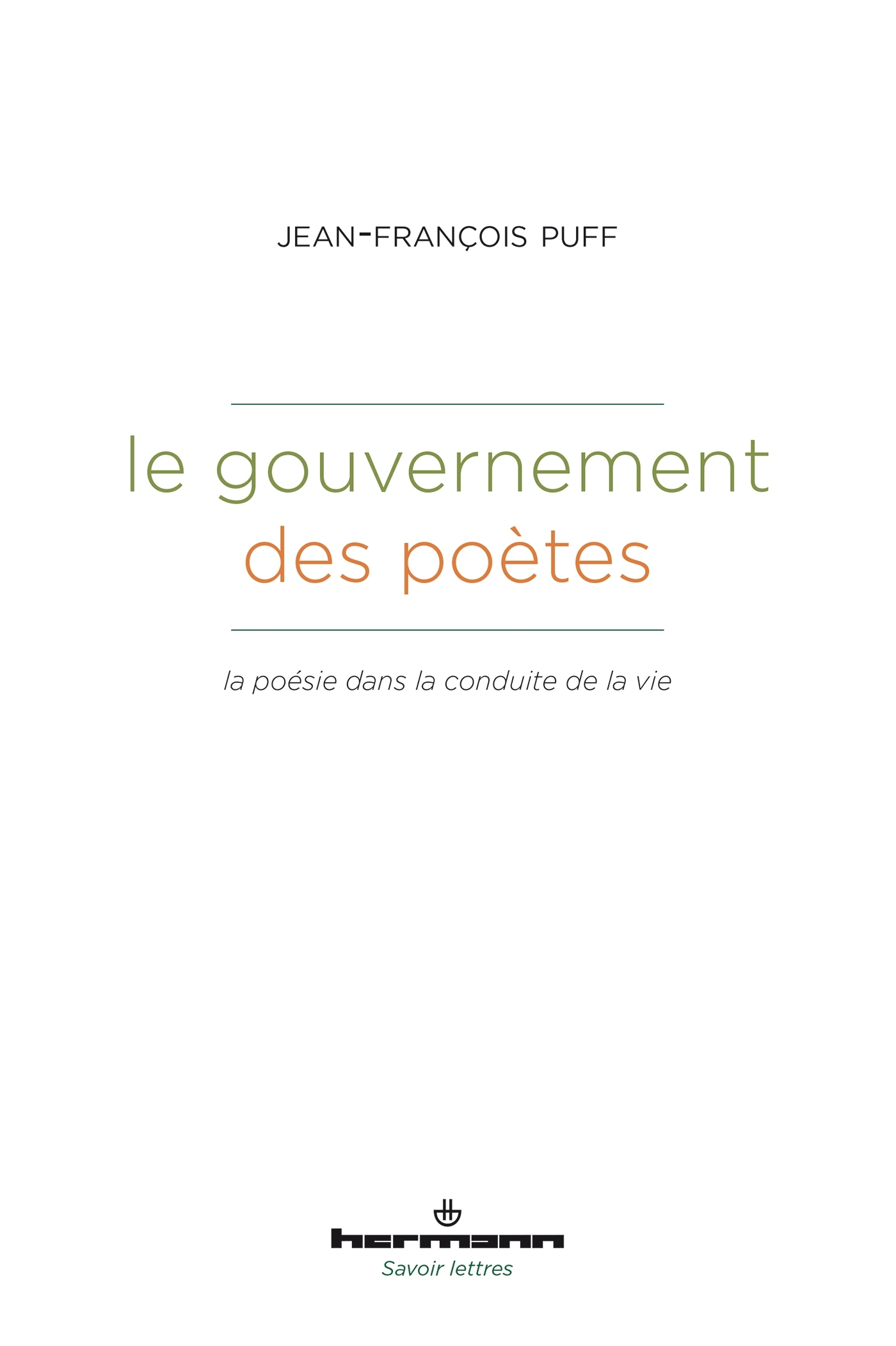 Le Gouvernement des poètes