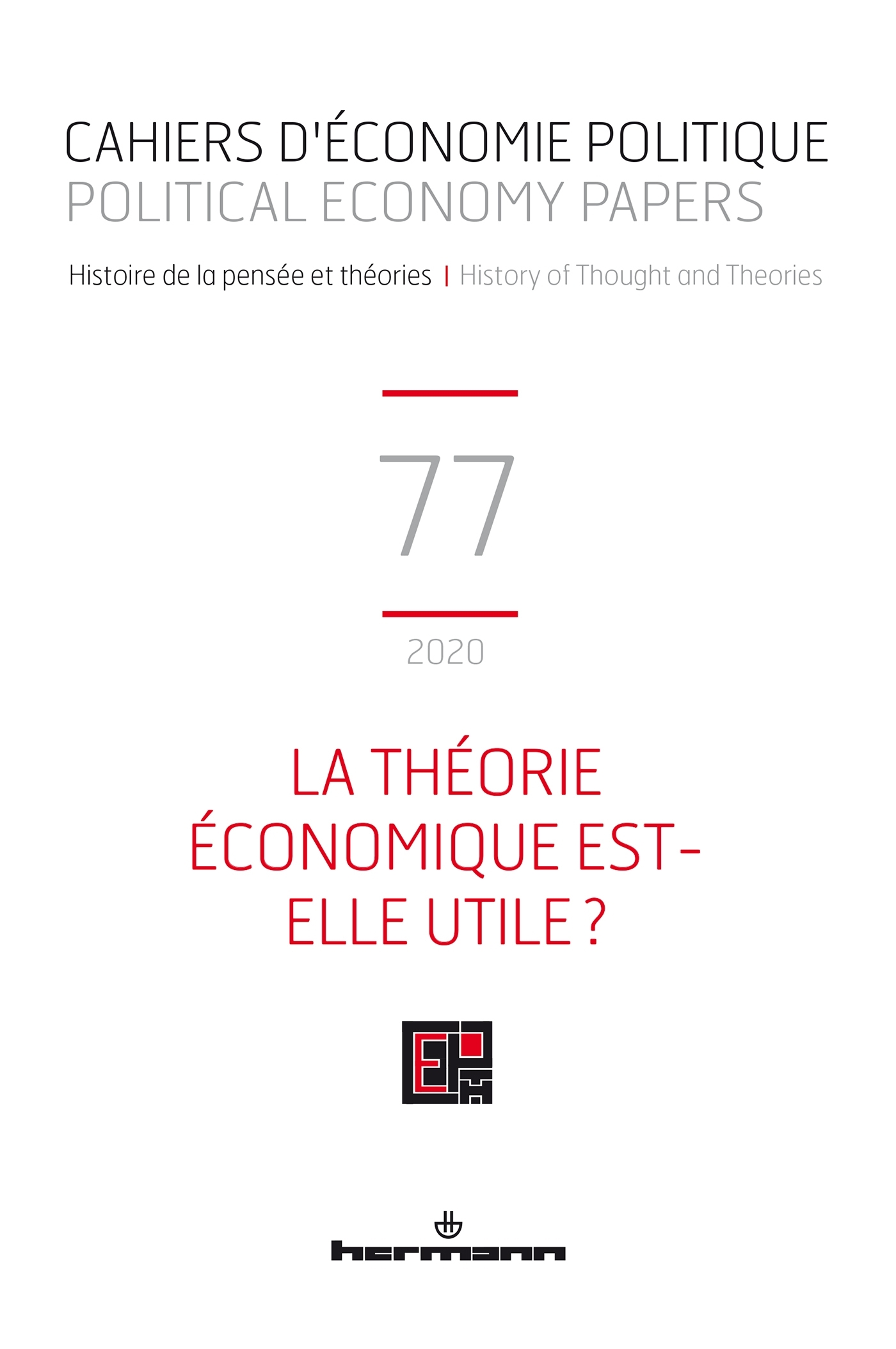 Cahiers d'économie politique n°77
