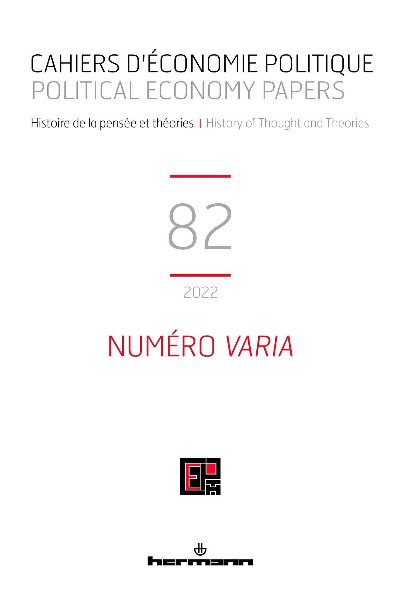 Cahiers d'économie politique n° 82