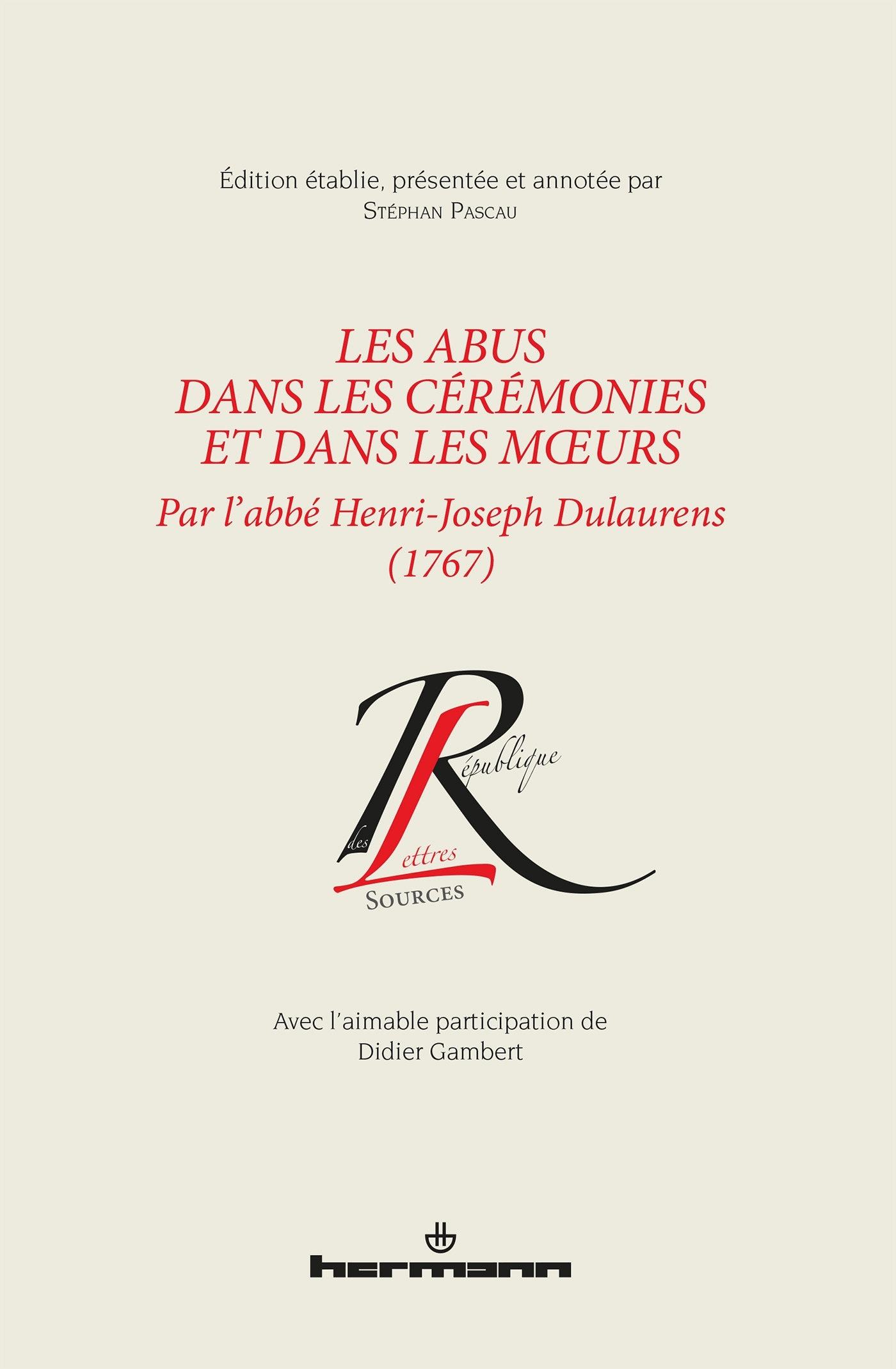 Les Abus dans les cérémonies et dans les moeurs (1767)