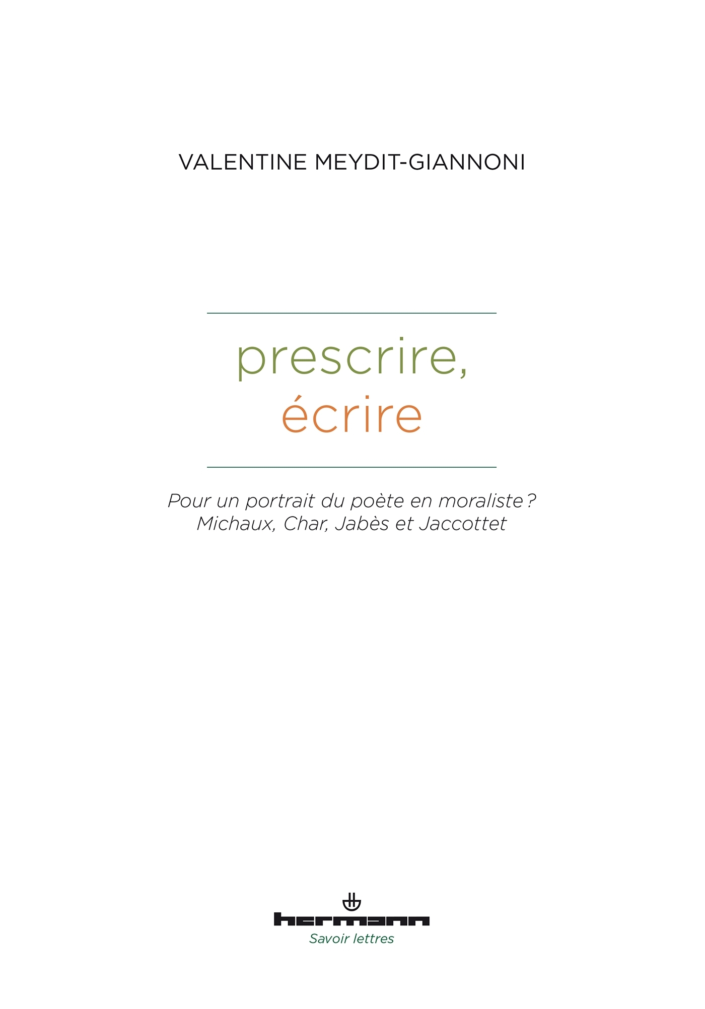 Prescrire, écrire