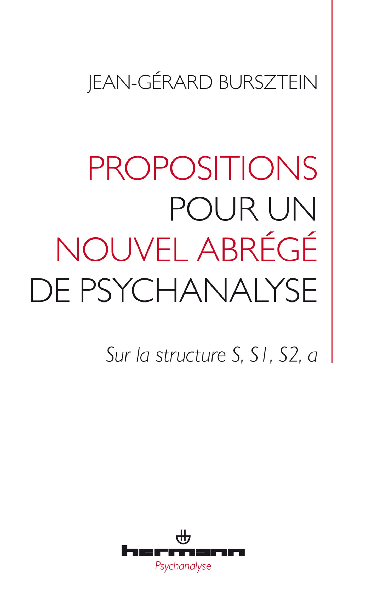 Propositions pour un nouvel abrégé de psychanalyse