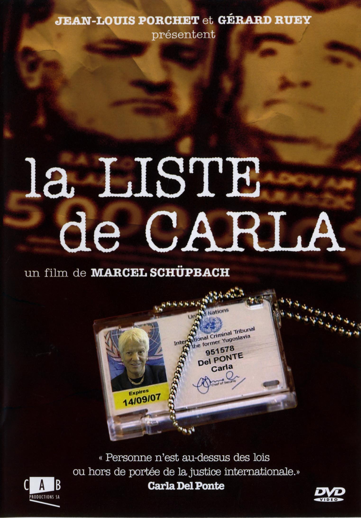 LA LISTE DE CARLA - DVD