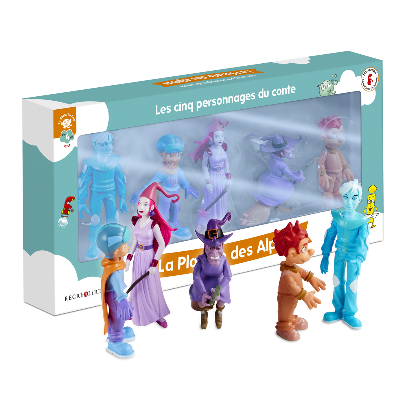 Les Cinq personnages du conte la planète