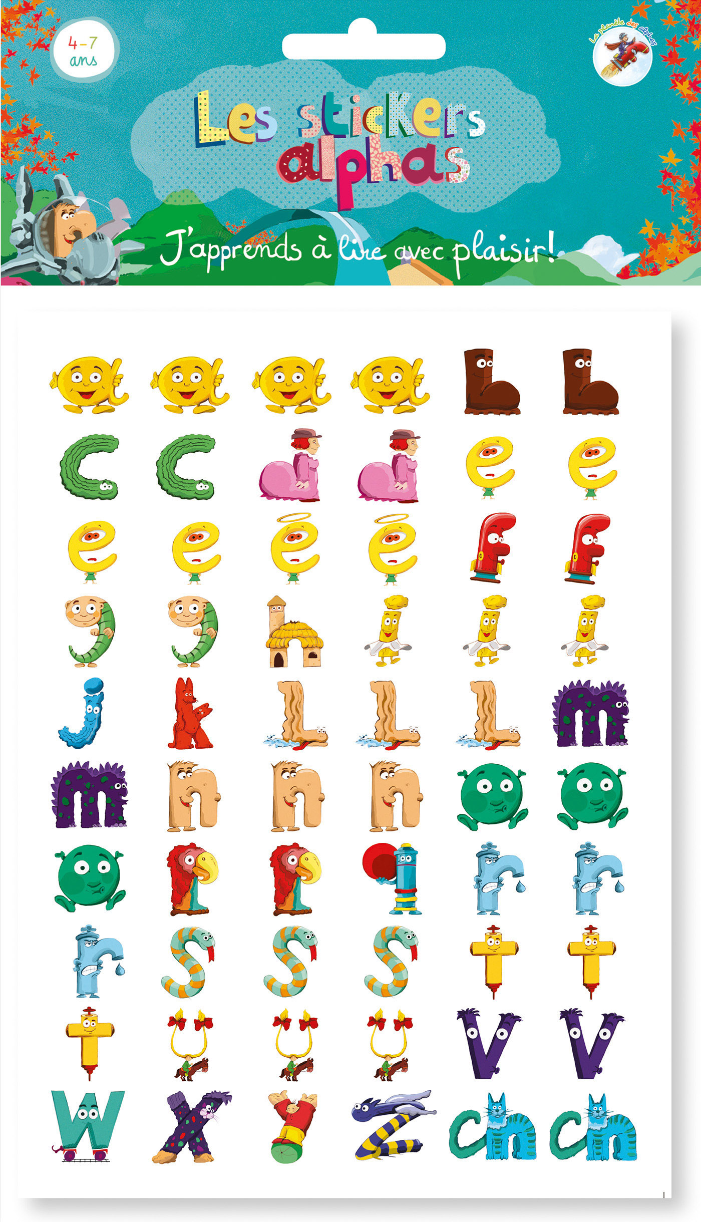 Les stickers alphas - J'apprends à lire avec plaisir !