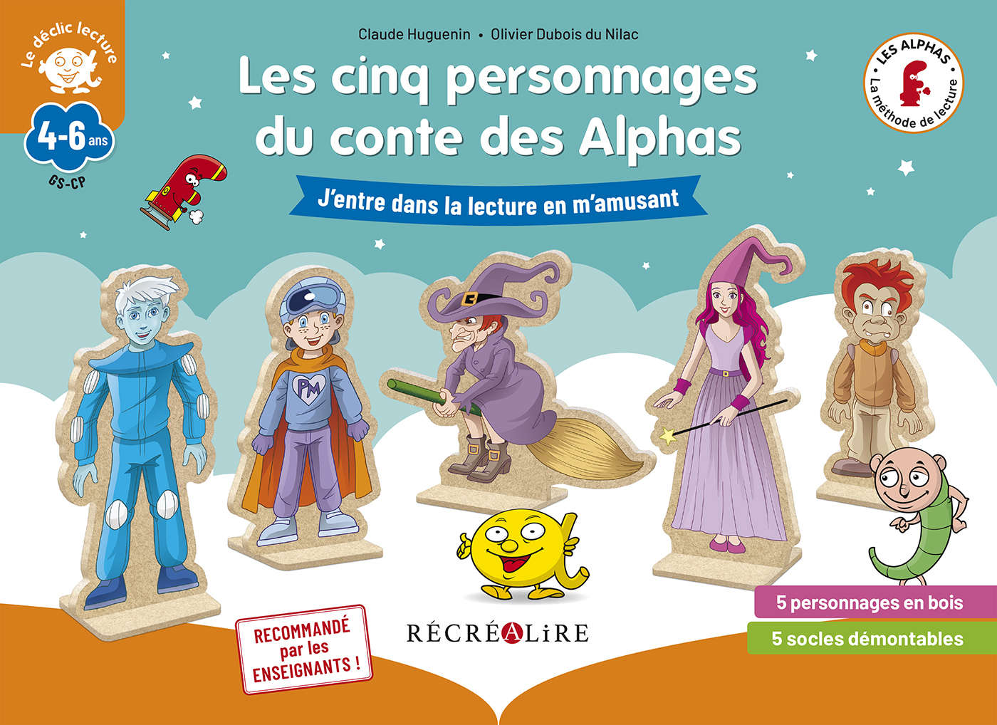 Les Cinq personnages du conte des Alphas - Nouvelle édition en bois