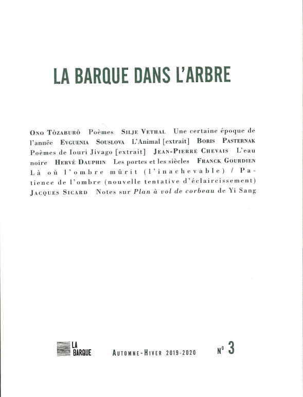 Revue La Barque dans l'arbre n°3