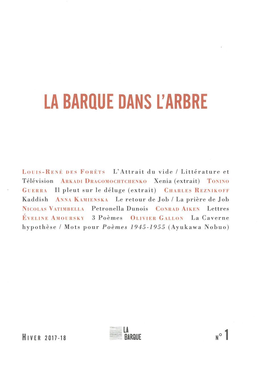 Revue La Barque dans l'arbre