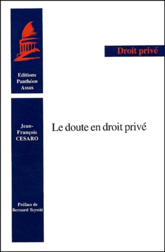 LE DOUTE EN DROIT PRIVÉ
