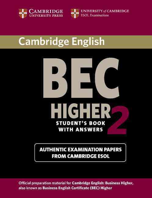 Cambridge BEC Higher 2 Student Book with Answers
