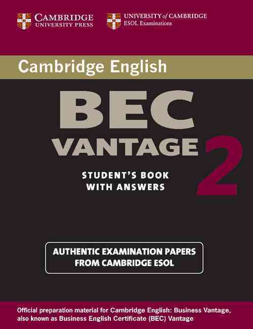 Cambridge BEC Vantage 2 Student Book with Answers