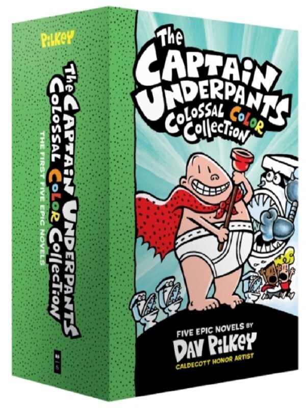 The Captain Underpants Colossal Color Collection (Captain Underpants #1-5 Boxed Set): From the Creator of Dog Man