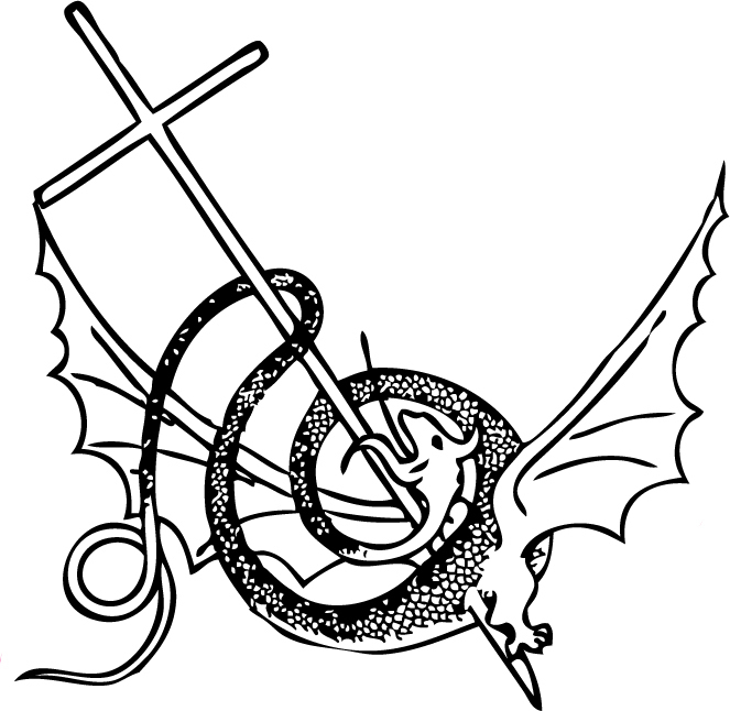 Autocollant croix victorieuse Christus vincit