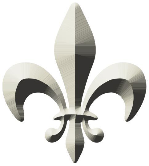 Autocollant la fleur de lys