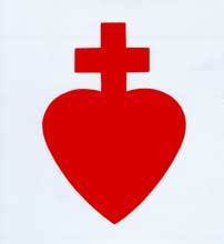 Tissu Sacré-Coeur des chouans et vendéens