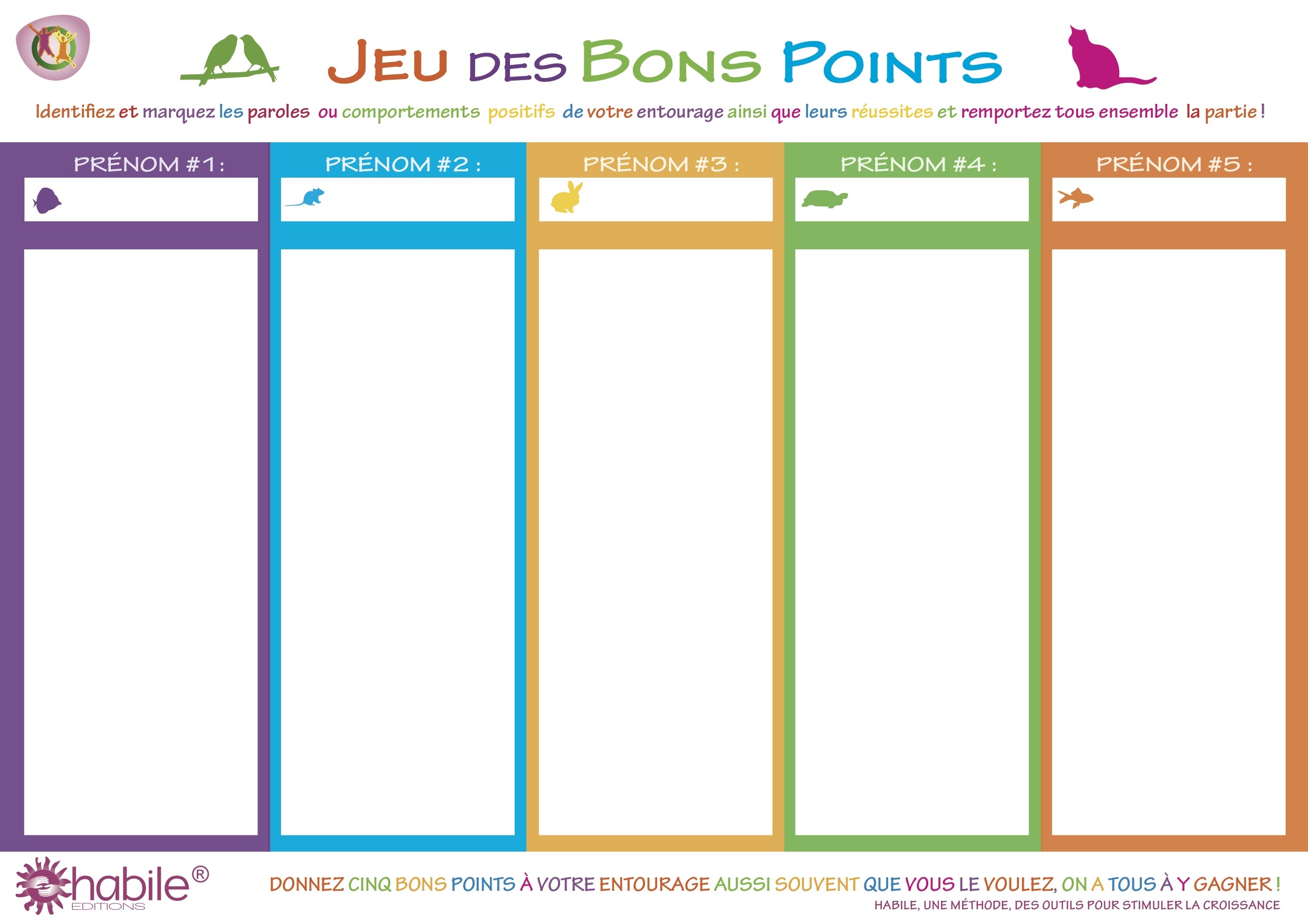 Jeu des bons points