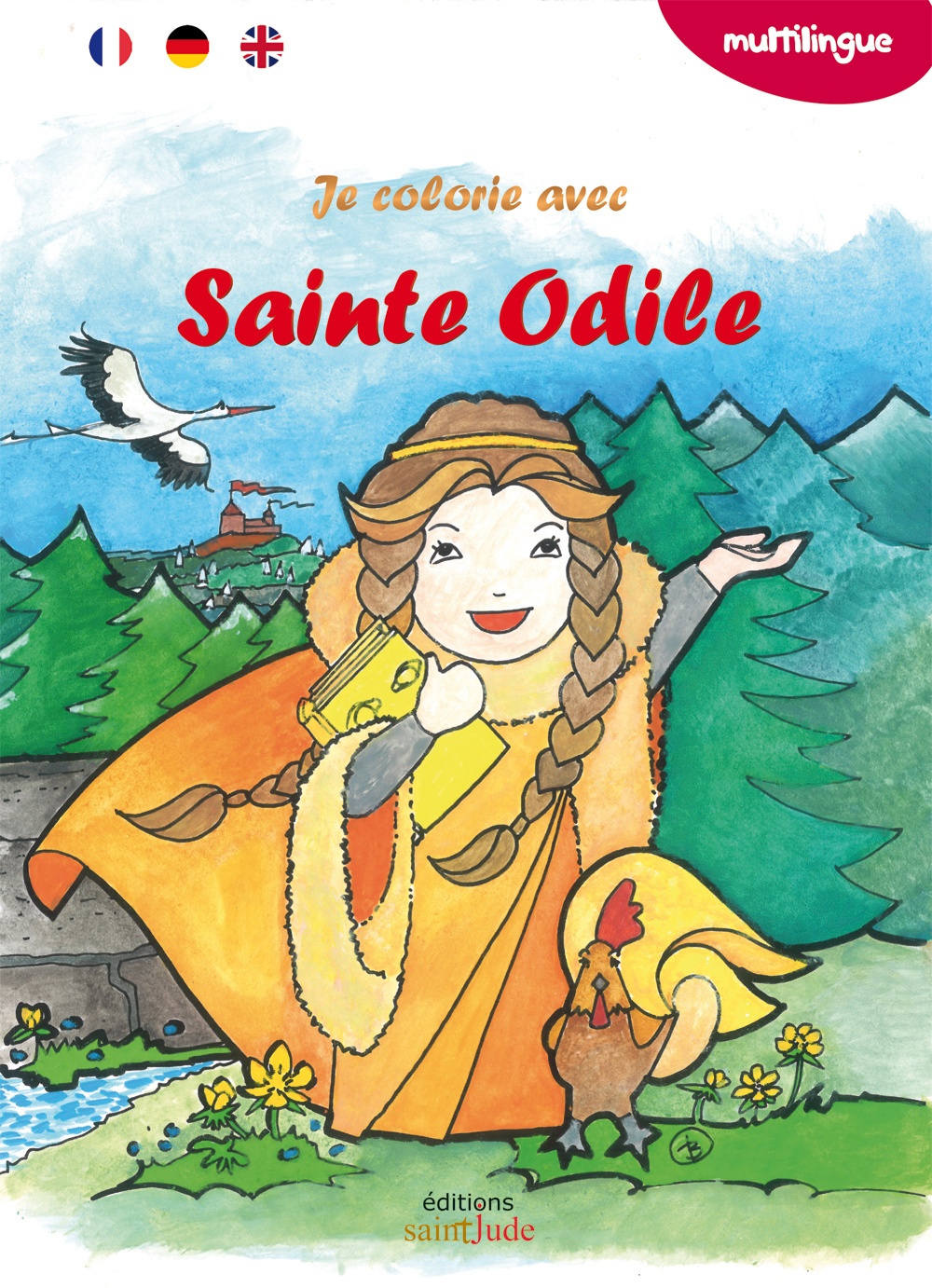 Je colorie avec sainte Odile