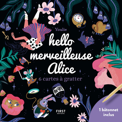 Hello merveilleuse Alice - 6 cartes à gratter