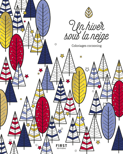 Un hiver sous la neige - Coloriage cocooning