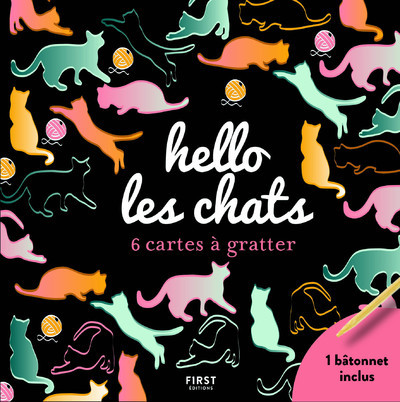 Hello les chats - 6 cartes à gratter