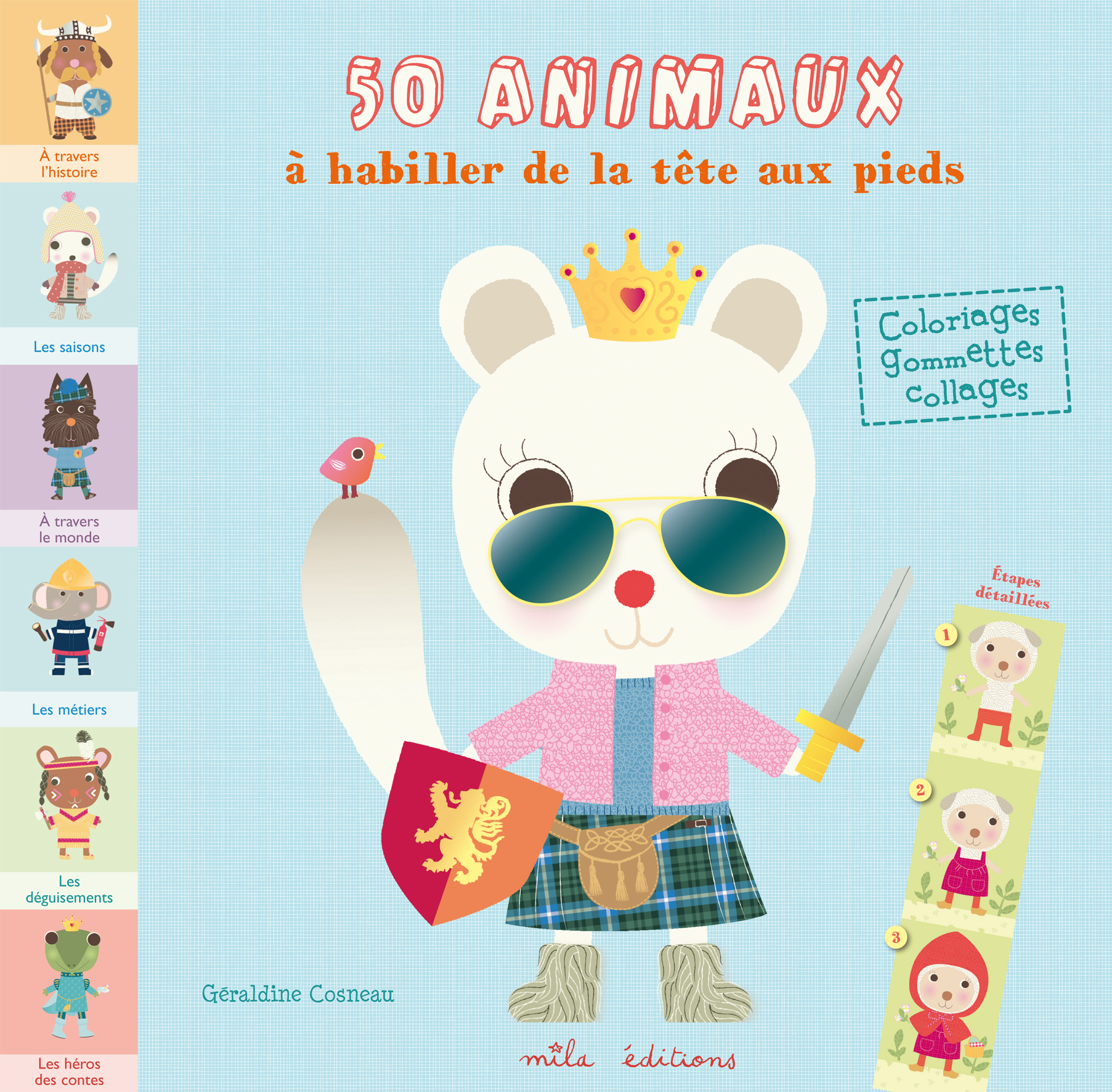 50 animaux à habiller de la tête aux pieds