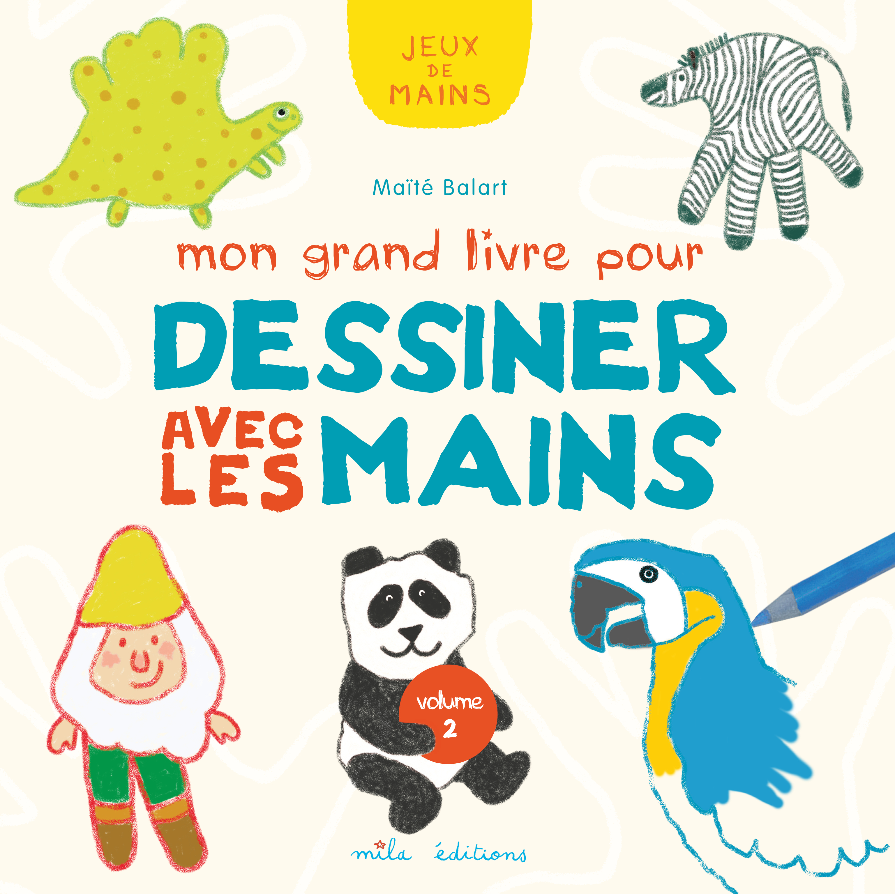 Mon grand livre pouur dessiner avec les mains