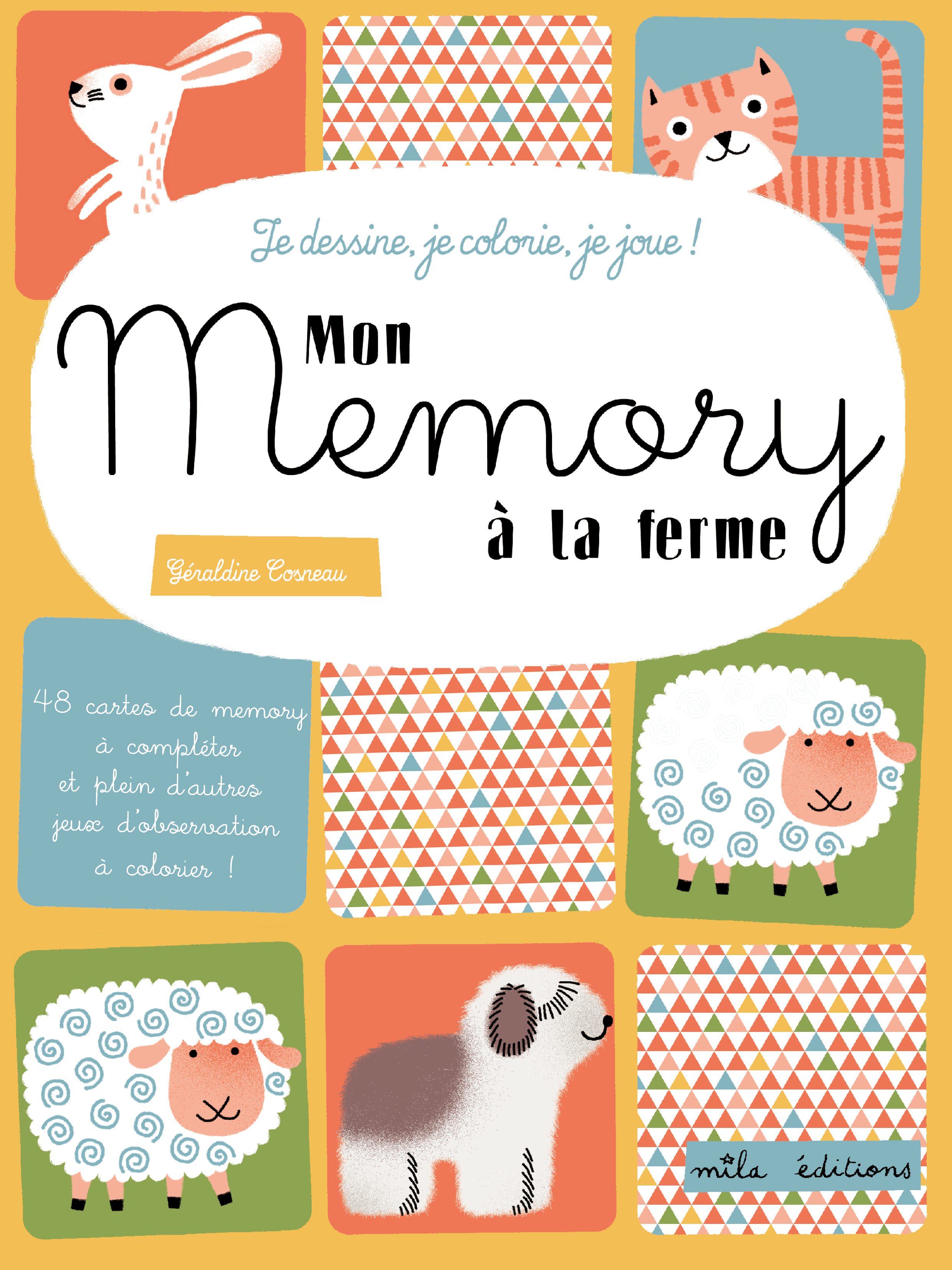 Je dessine, je colorie, je joue -  Mon memory à la ferme