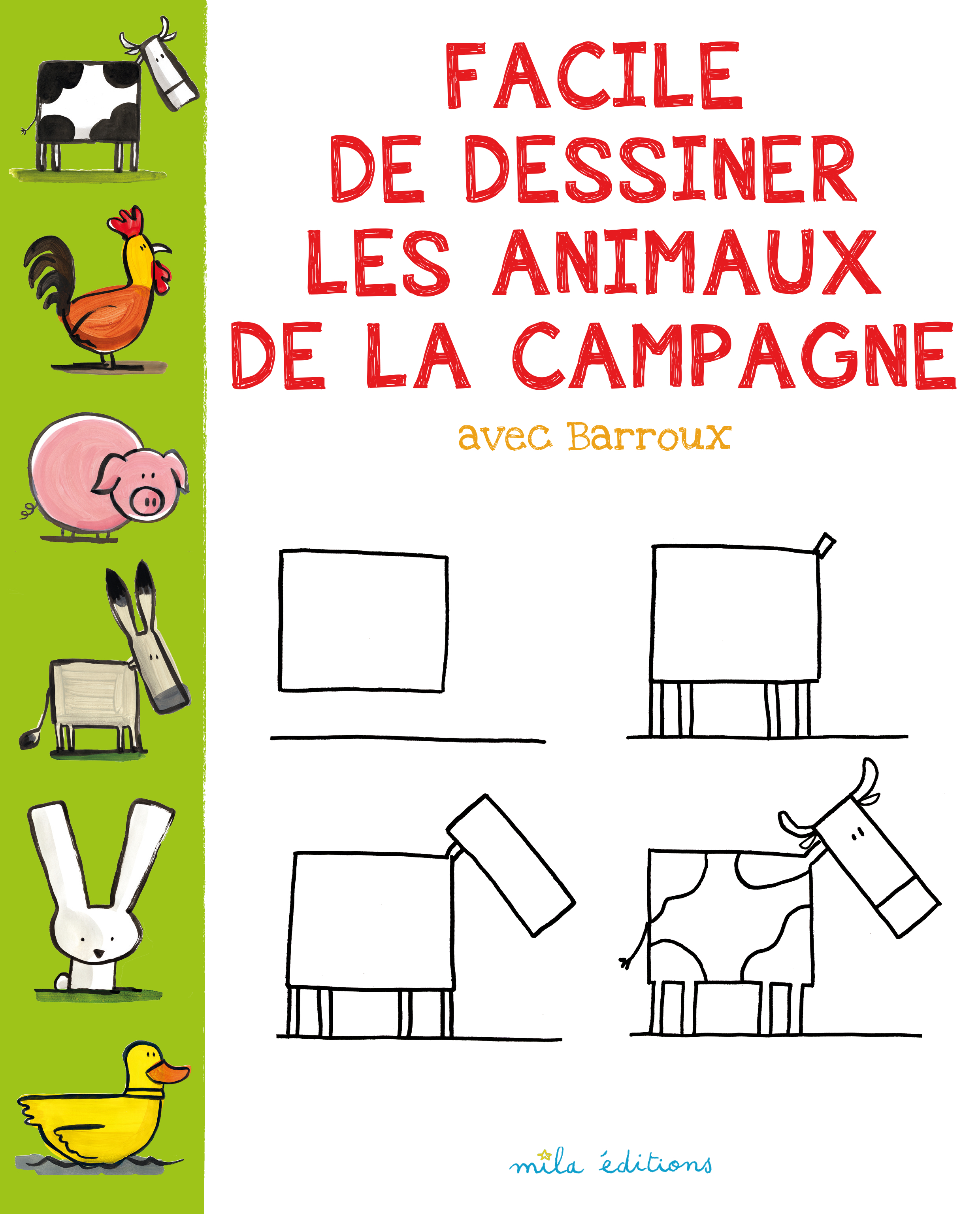 Facile de dessiner les animaux de la campagne