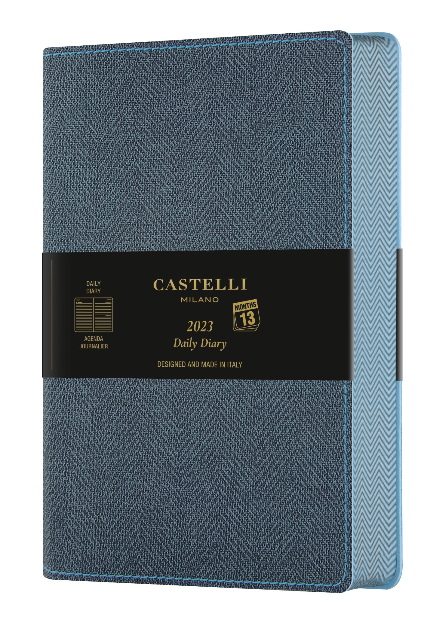 Agenda 2023 journalier grand format Harris slate blue