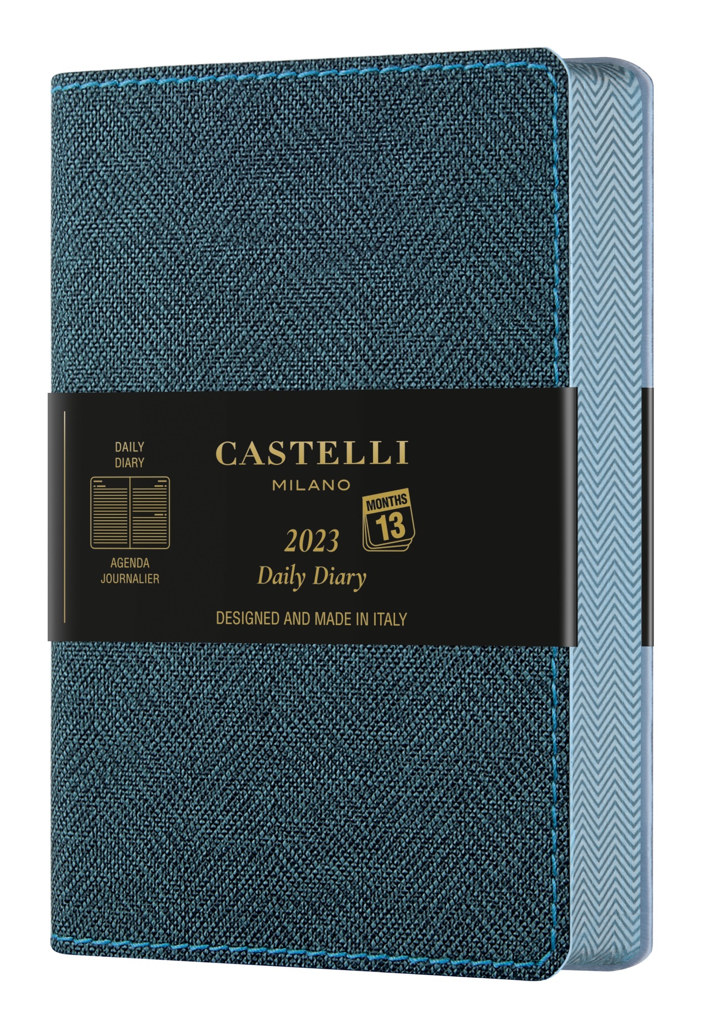 Agenda 2023 journalier poche Harris slate blue