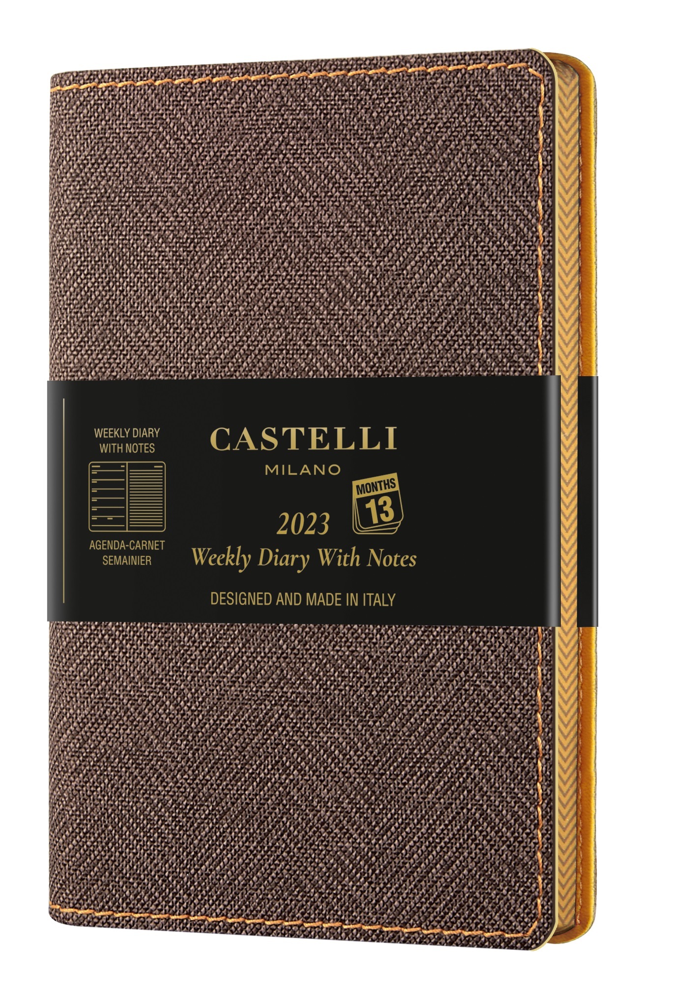 Agenda 2023 semainier poche Harris tobacco brown