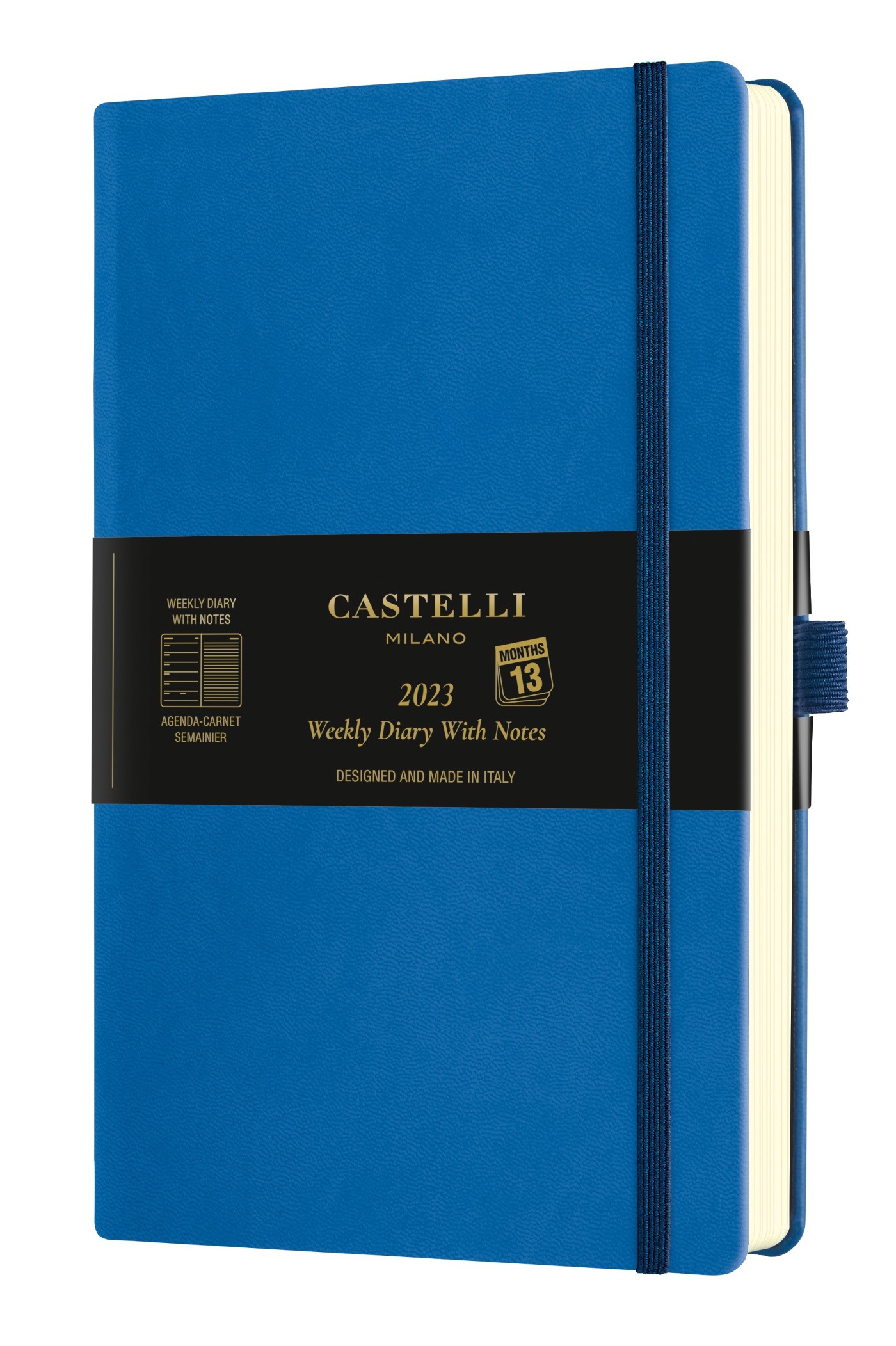 Agenda 2023 semainier grand format Aquarela Blue sea
