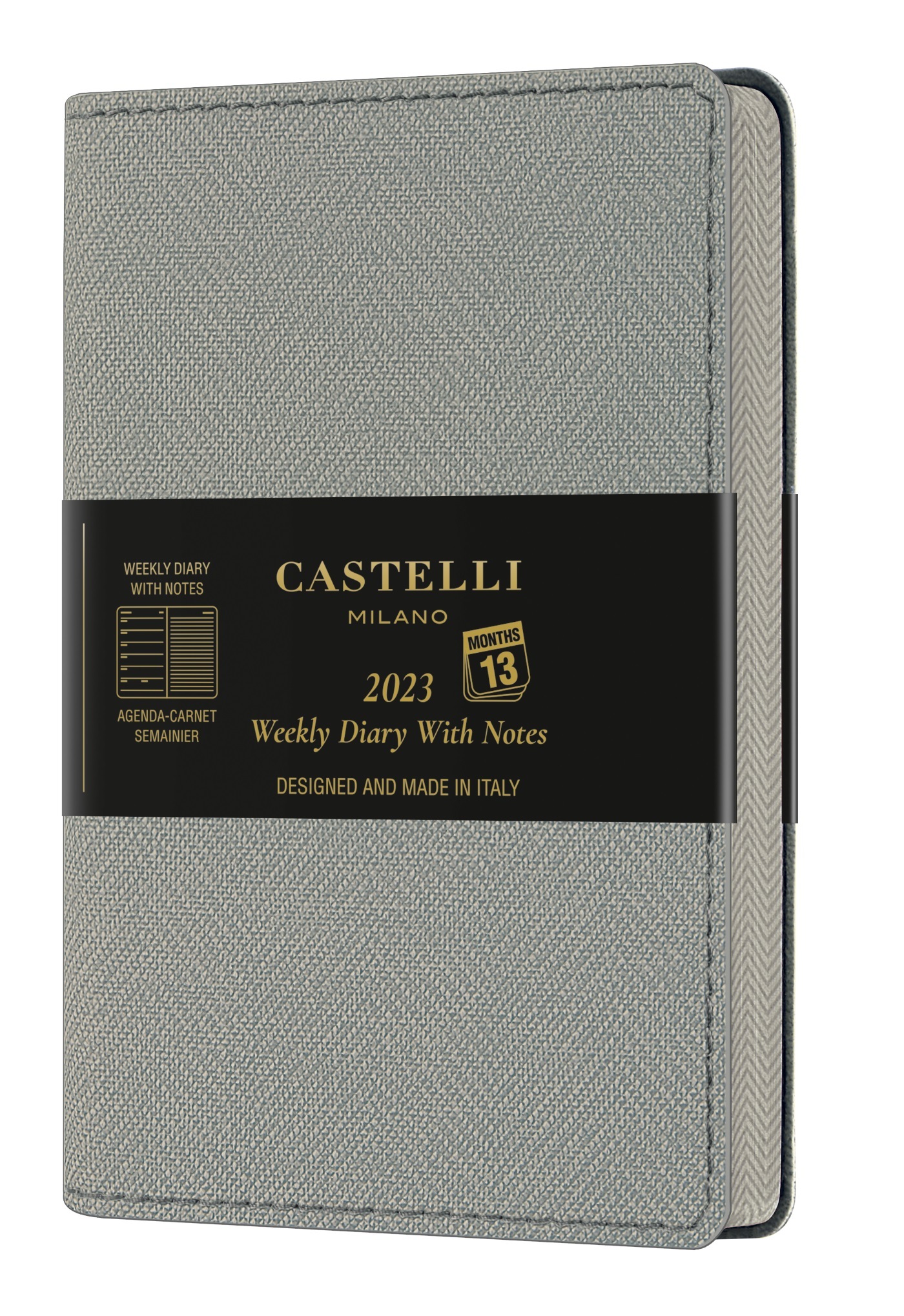 Agenda 2023 semainier poche Harris gris