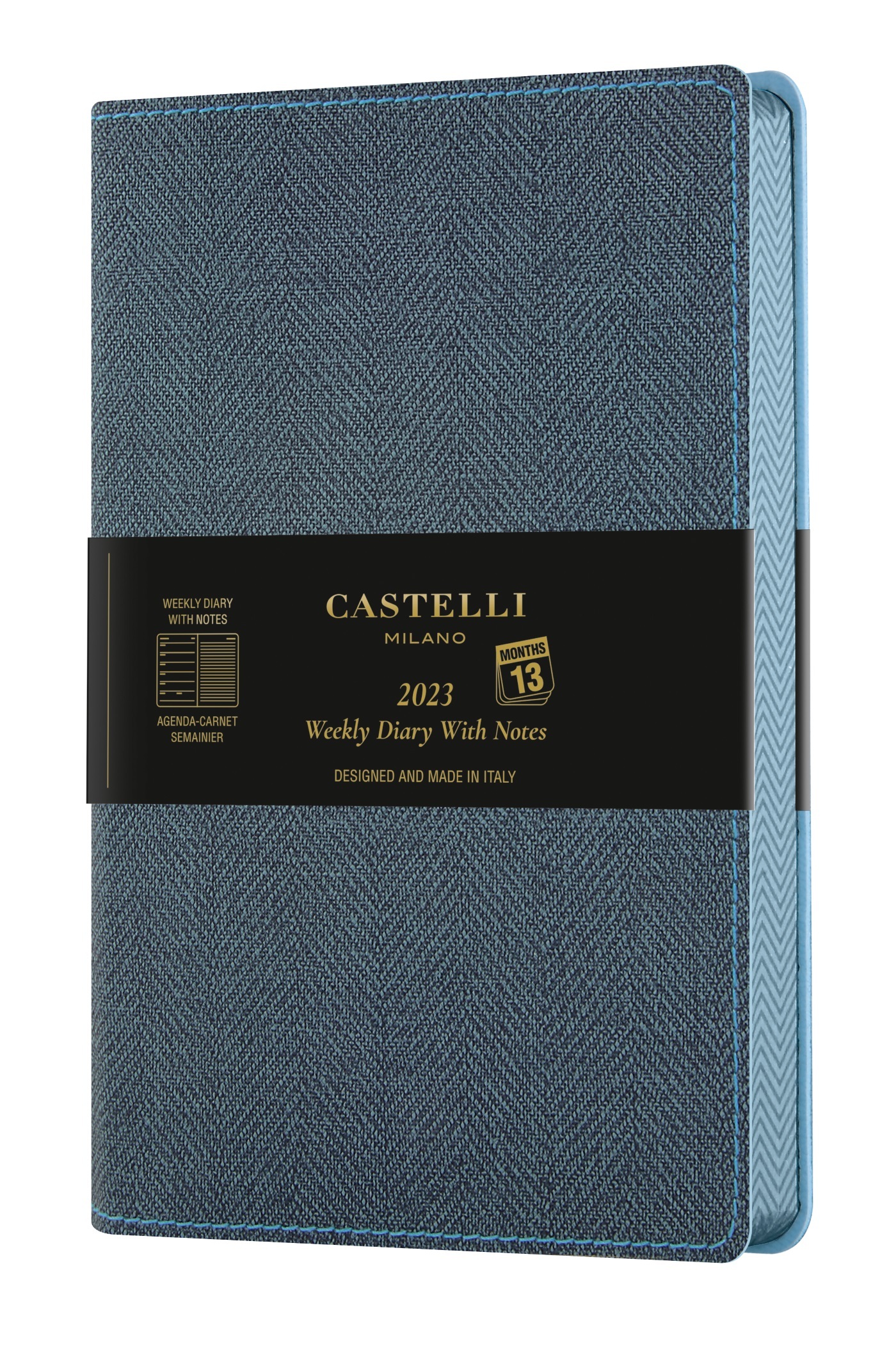 Agenda 2023 semainier grand format Harris slate blue