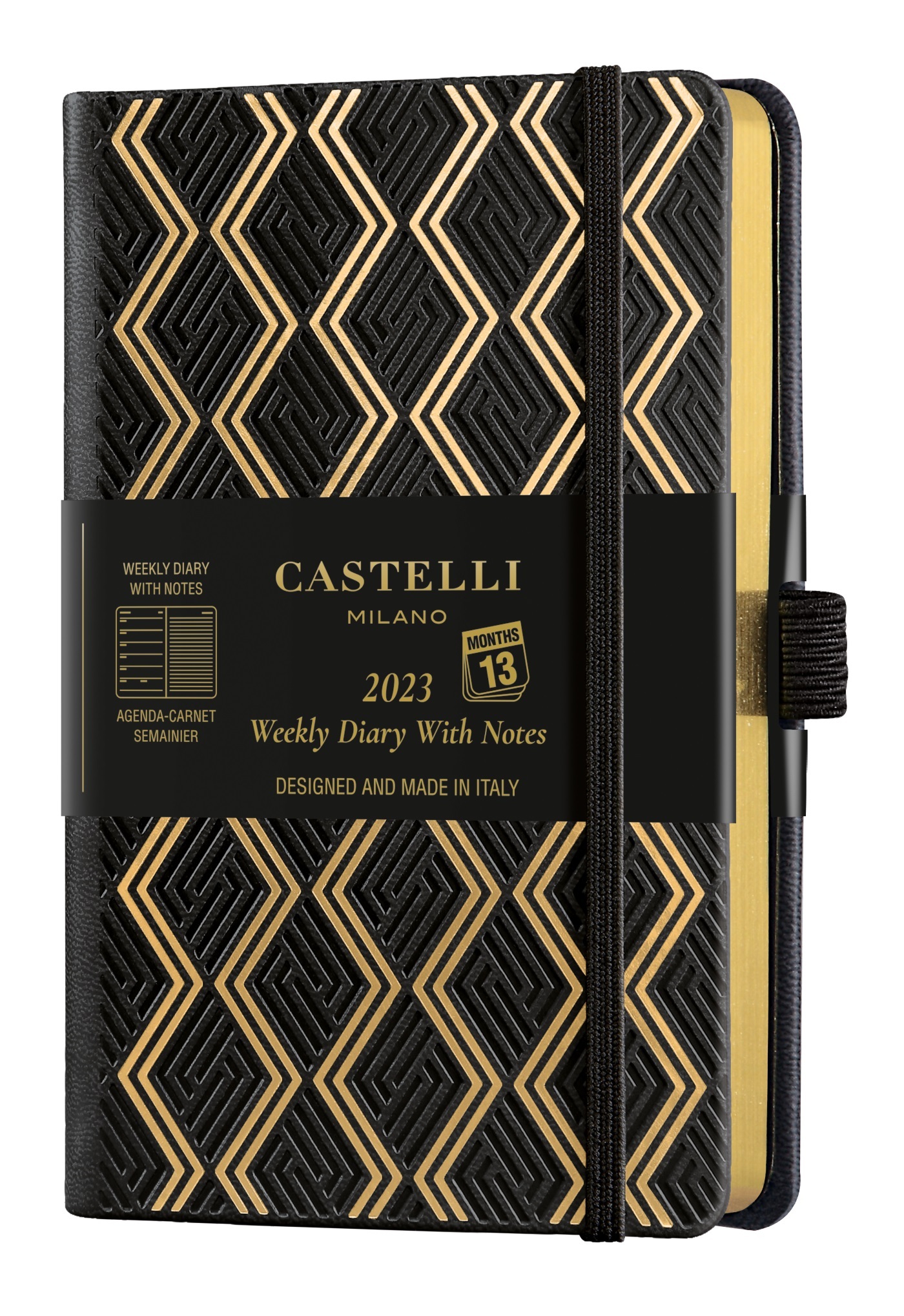 Agenda 2023 semainier poche C&G greeks gold