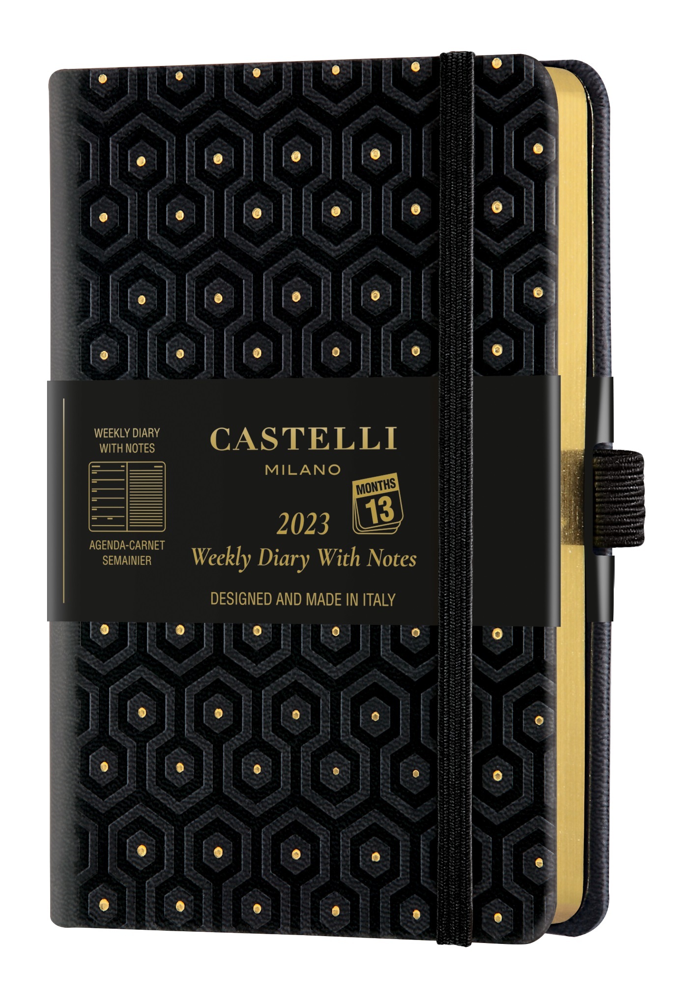 Agenda 2023 semainier poche C&G honey gold