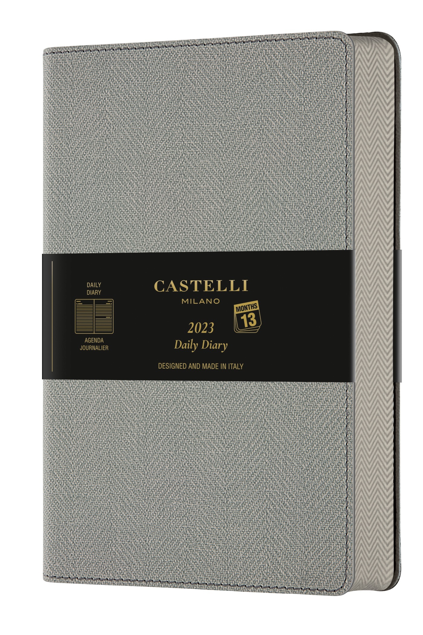 Agenda 2023 journalier grand format Harris gris