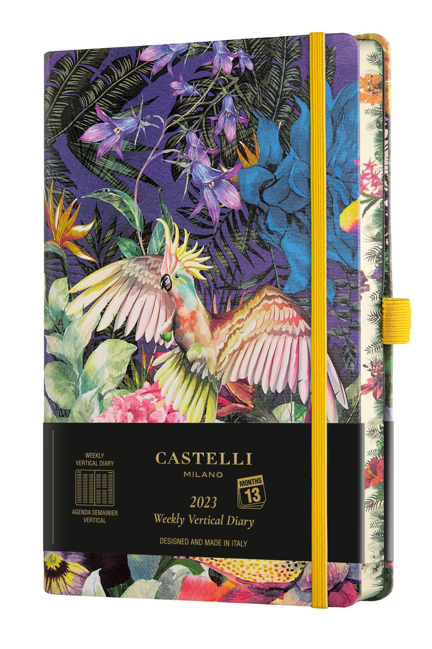 Agenda 2023 semainier vertical grand format Eden Cockatiel