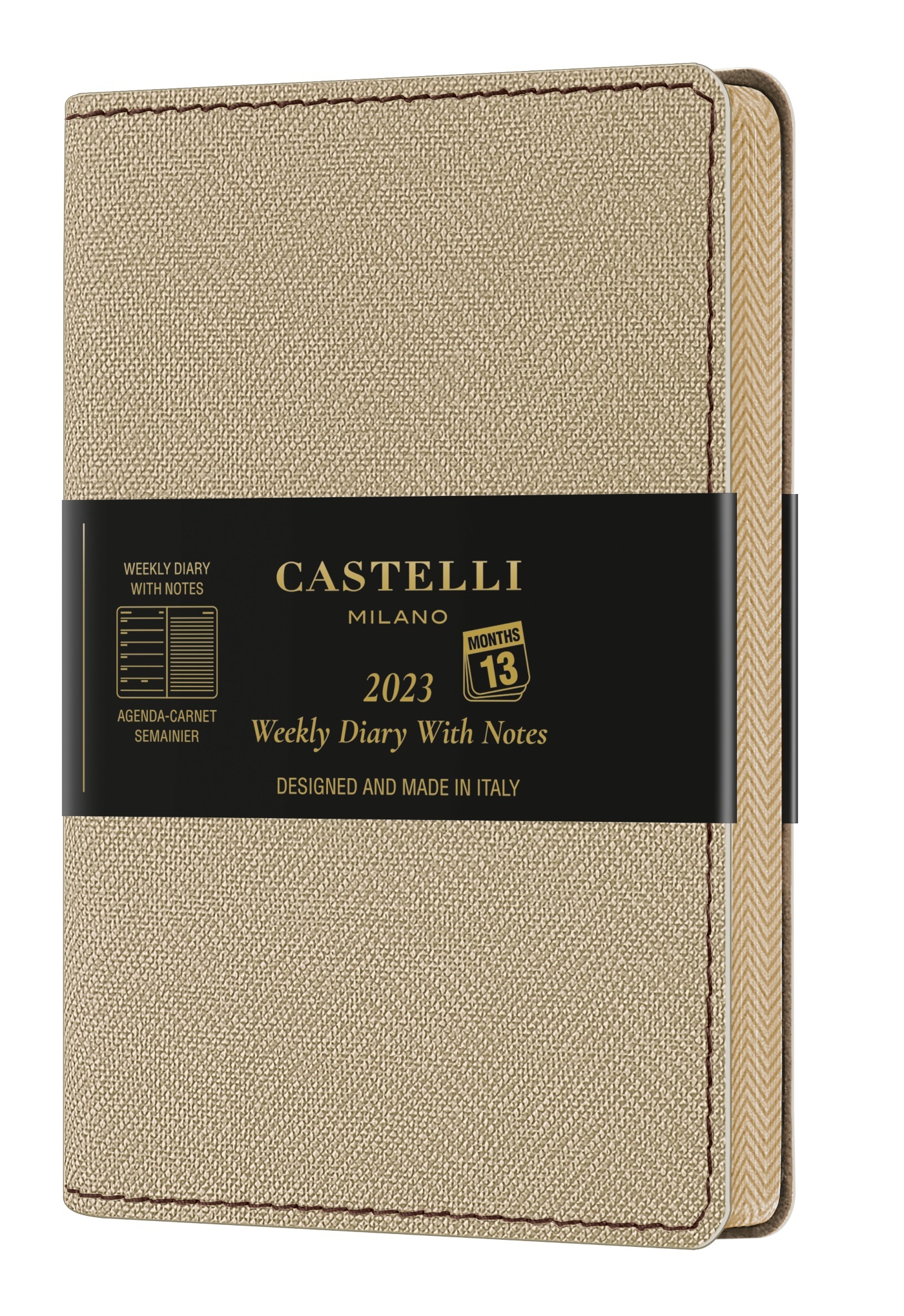 Agenda 2023 semainier poche Harris sable